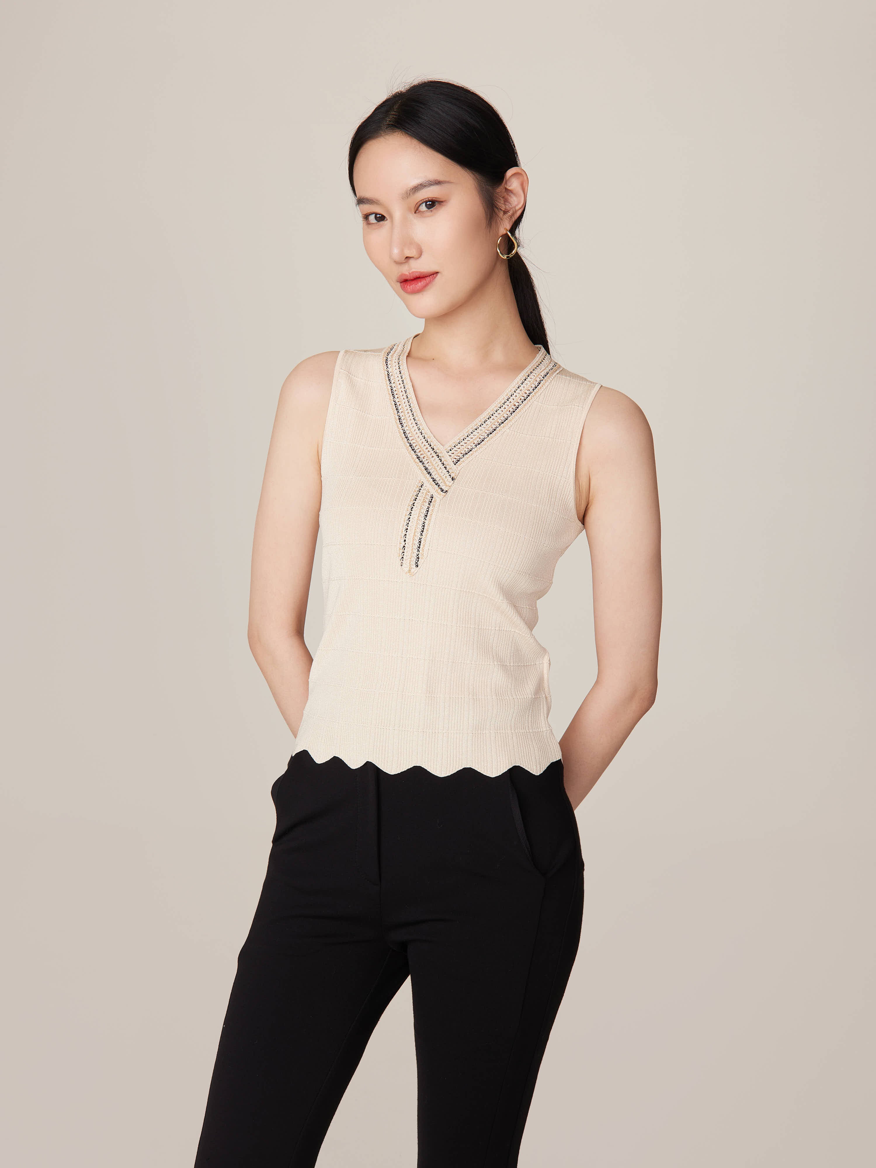 EP YAYING Sleeveless Knit Top