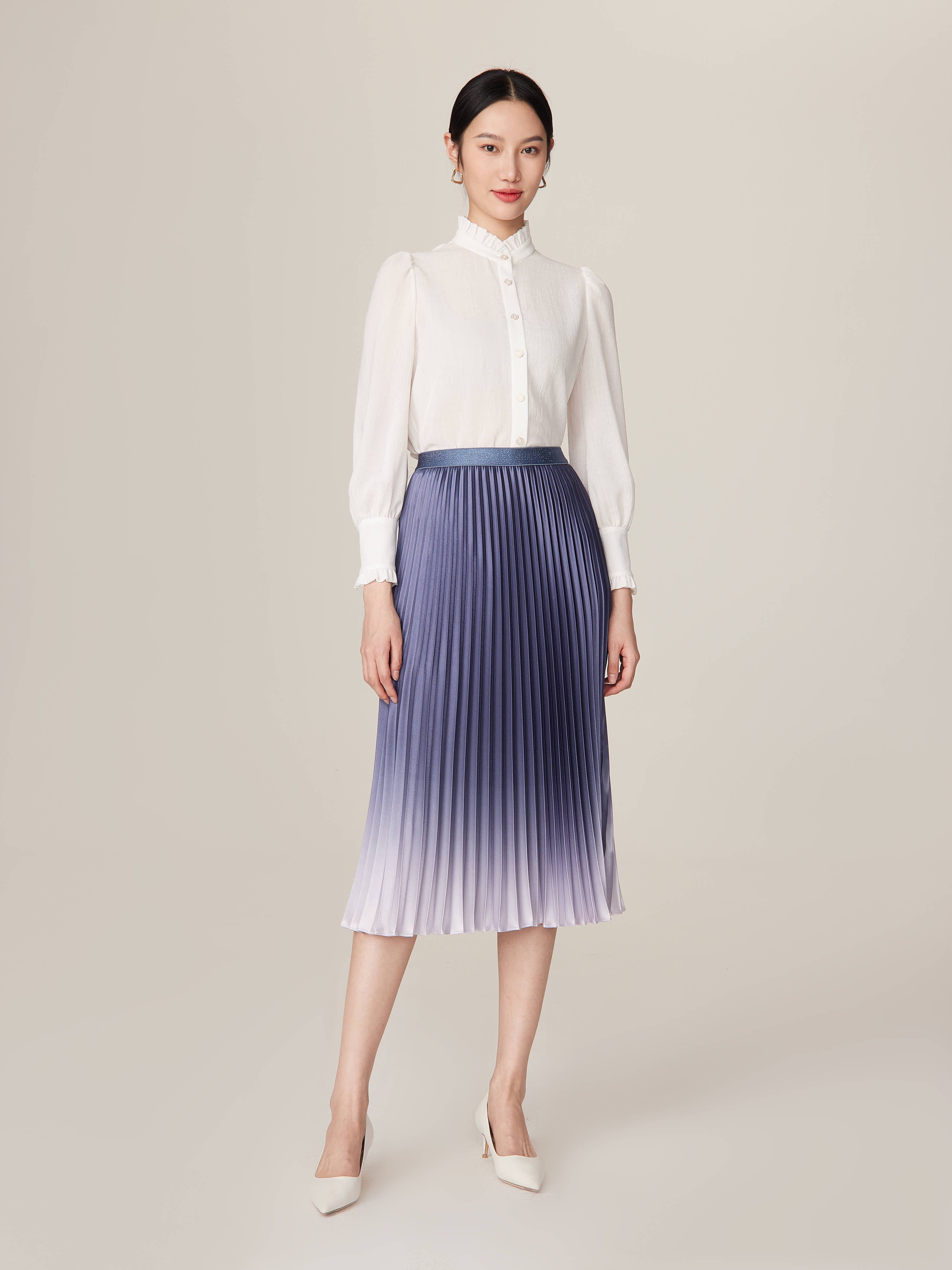 YAYING Blue Midi Dress