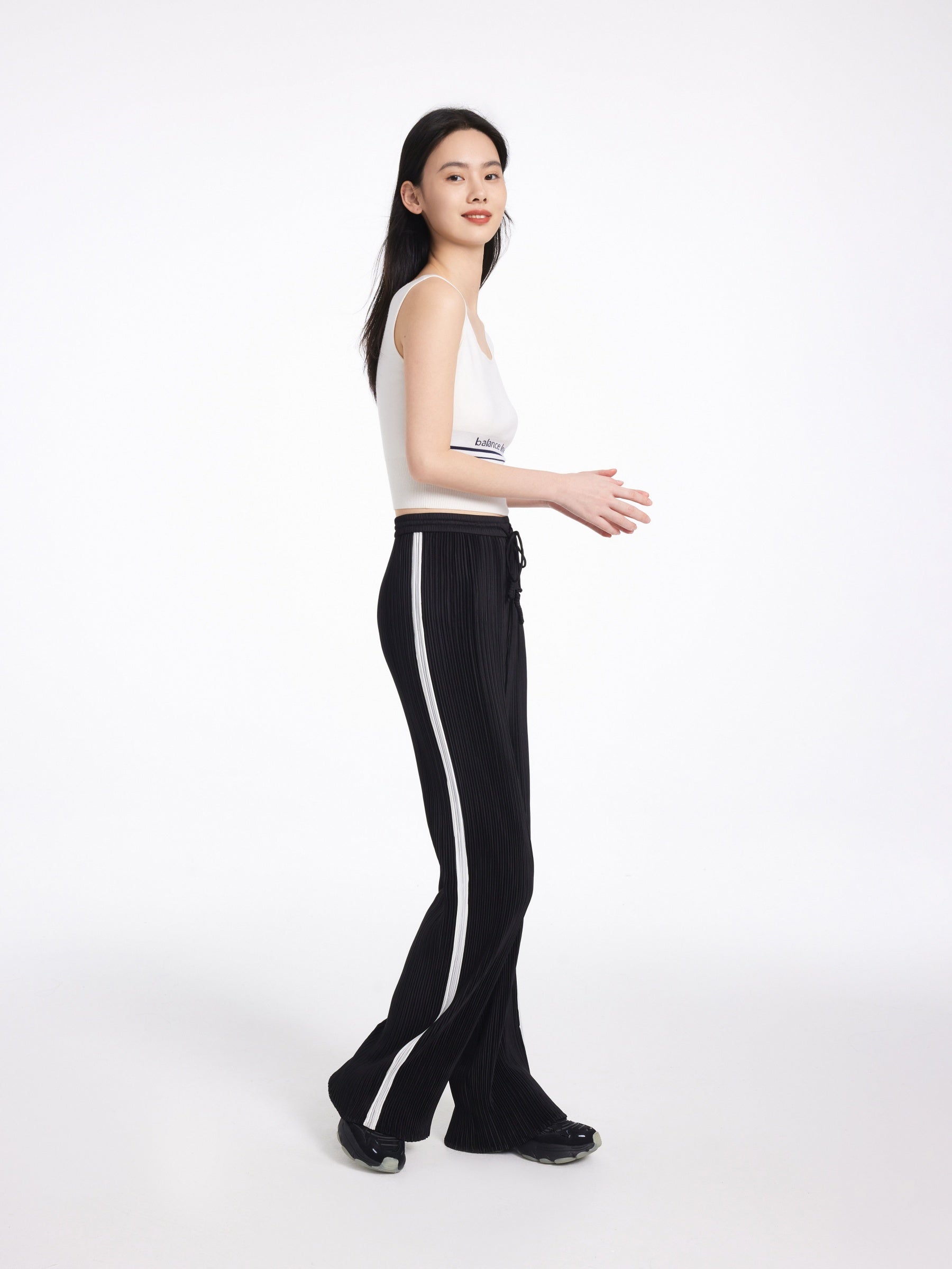EP YAYING Wide-Leg Straight Pants