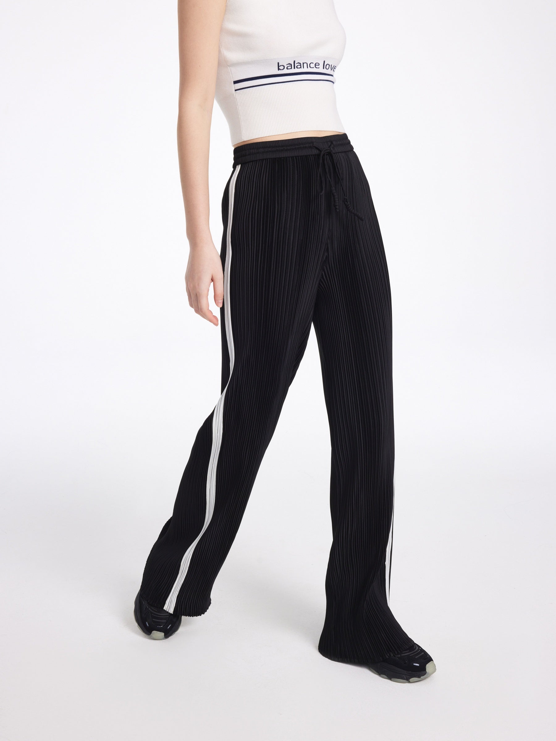 EP YAYING Wide-Leg Straight Pants