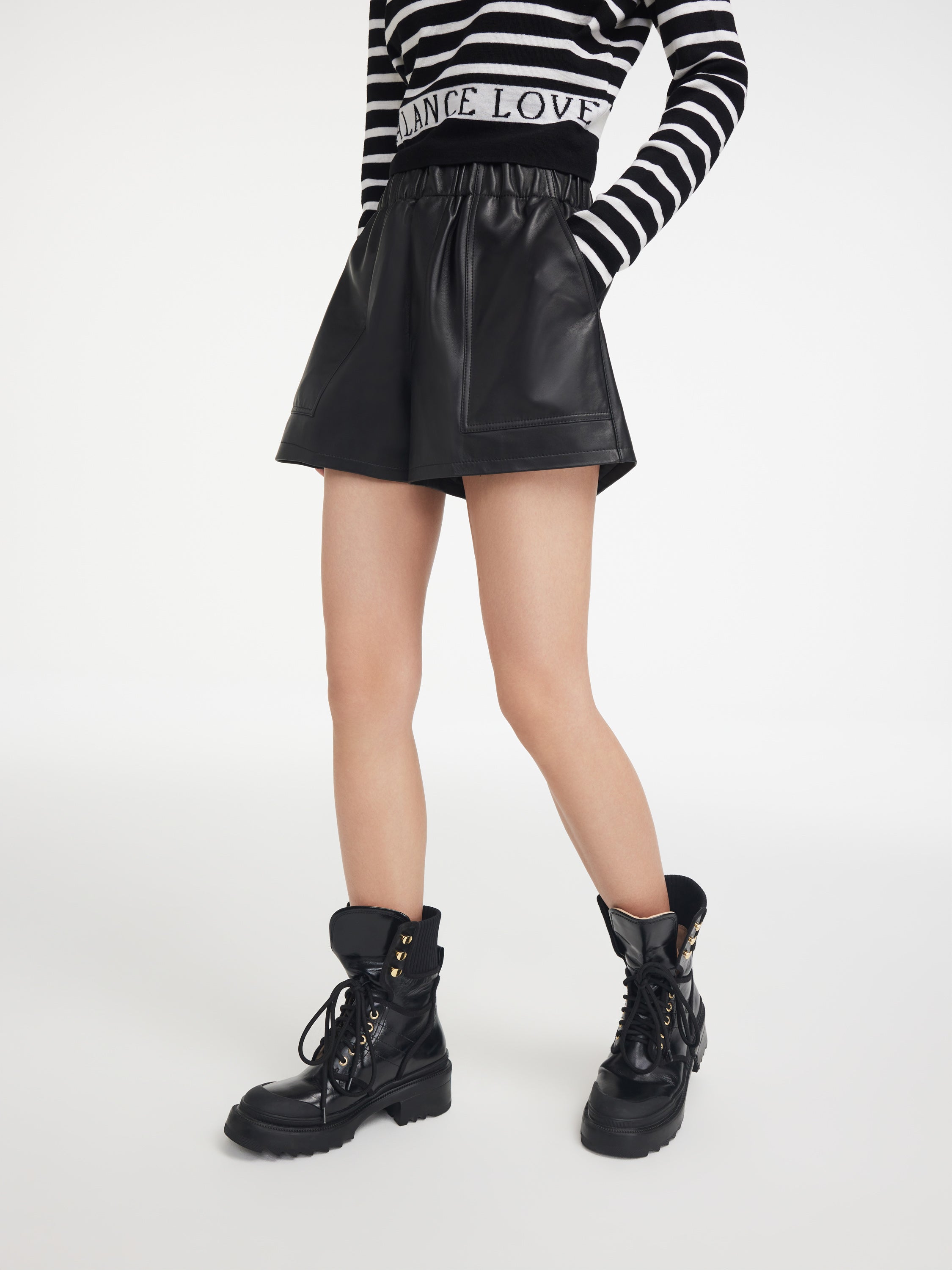 EP YAYING LEATHER PANTS
