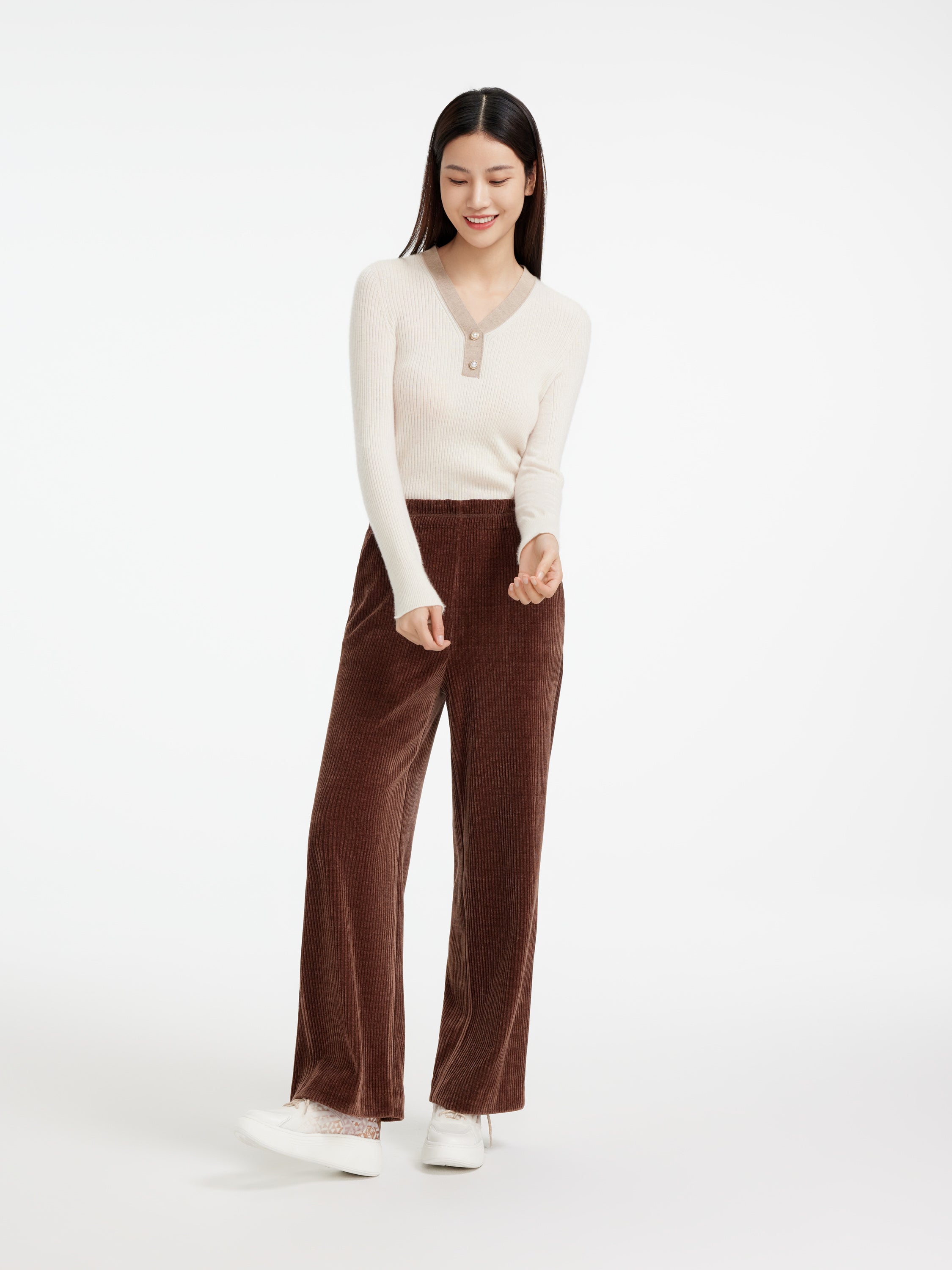 EP YAYING Slim-cut Casual Track Trousers