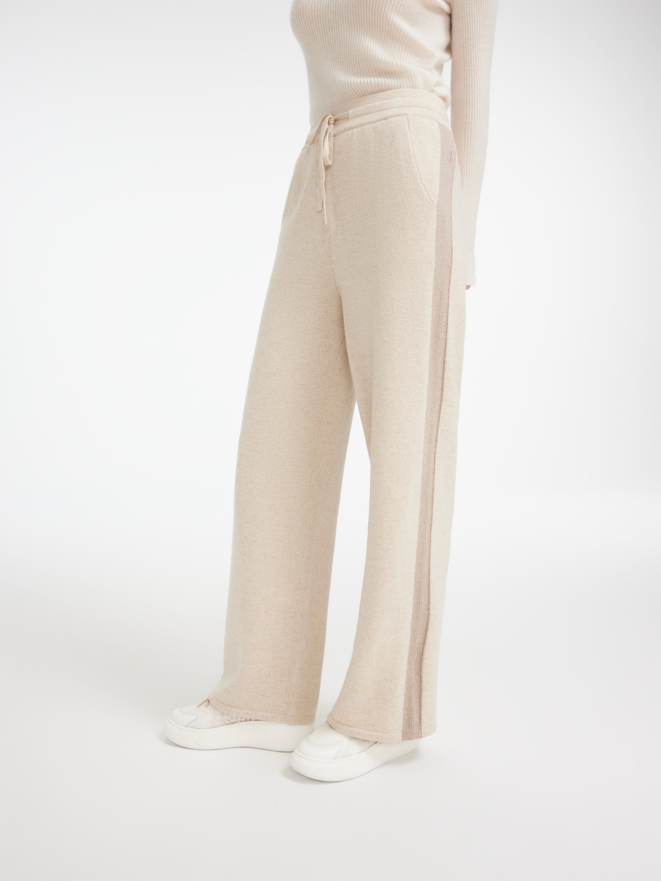 EP YAYING Non-dyeing Cashmere Knit Pants