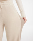 EP YAYING Non-dyeing Cashmere Knit Pants