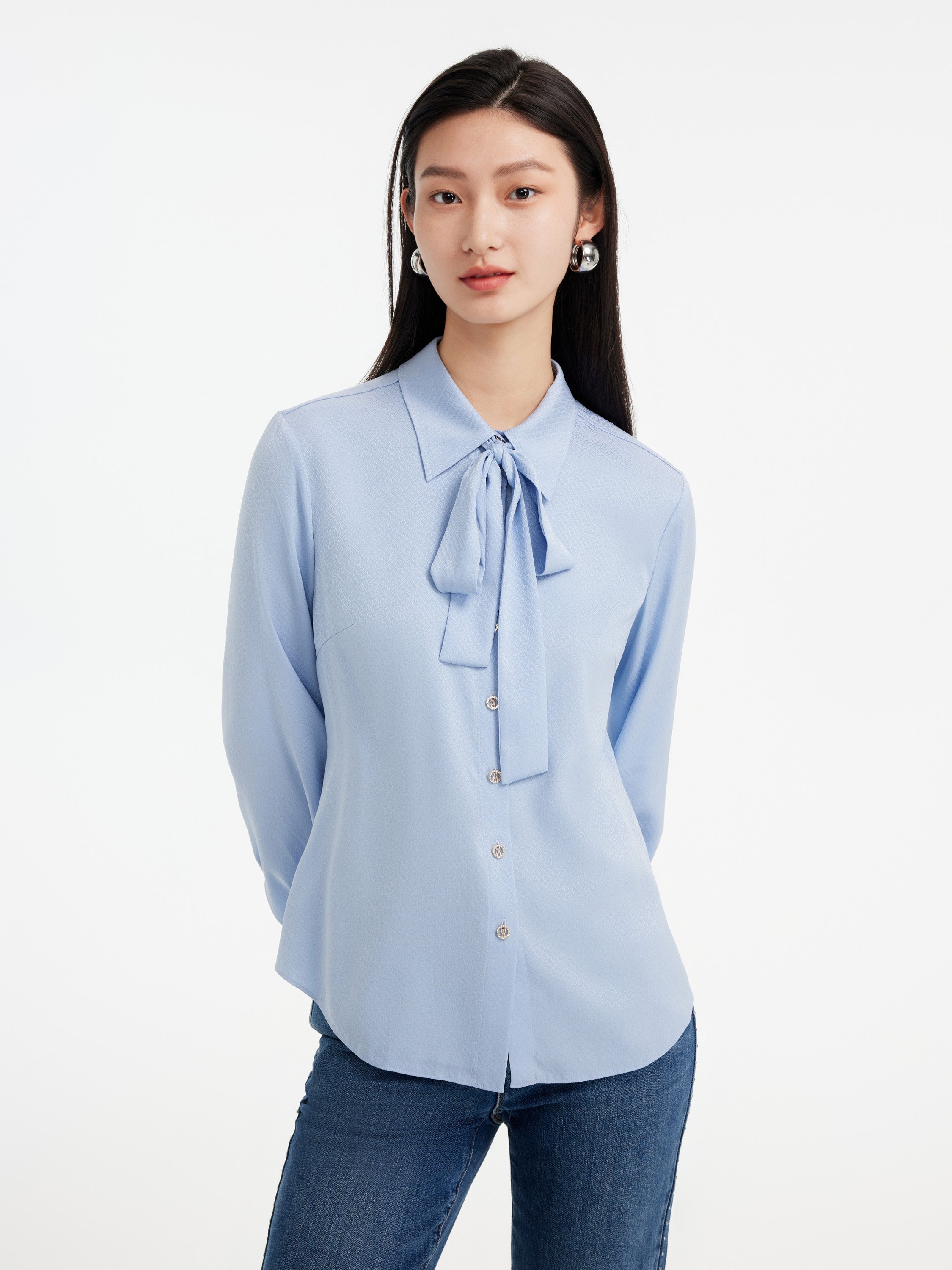 EP YAYING Mulberry Silk Shirt