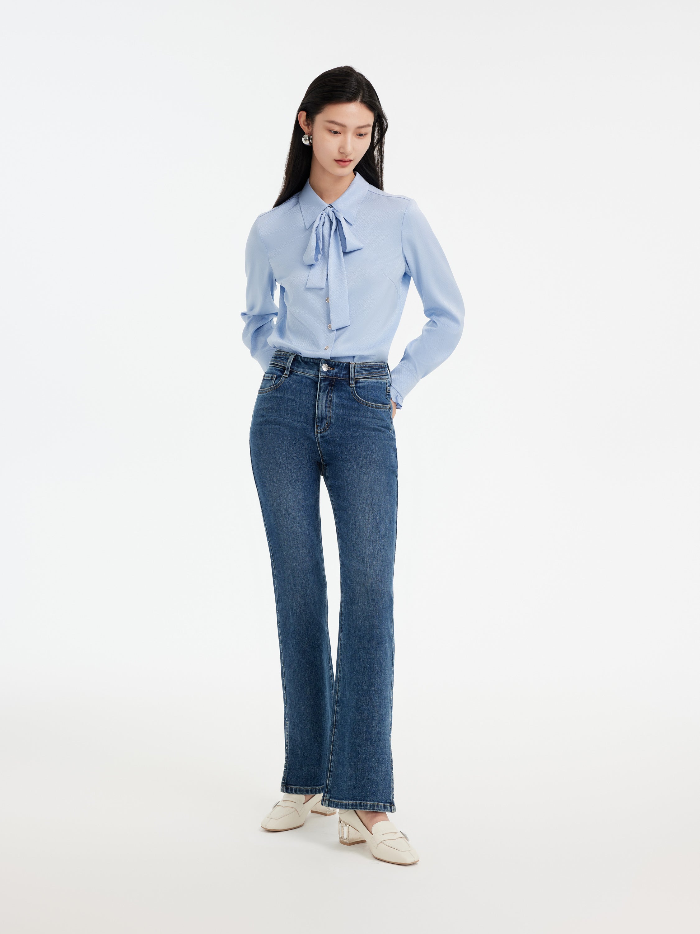EP YAYING Mulberry Silk Shirt