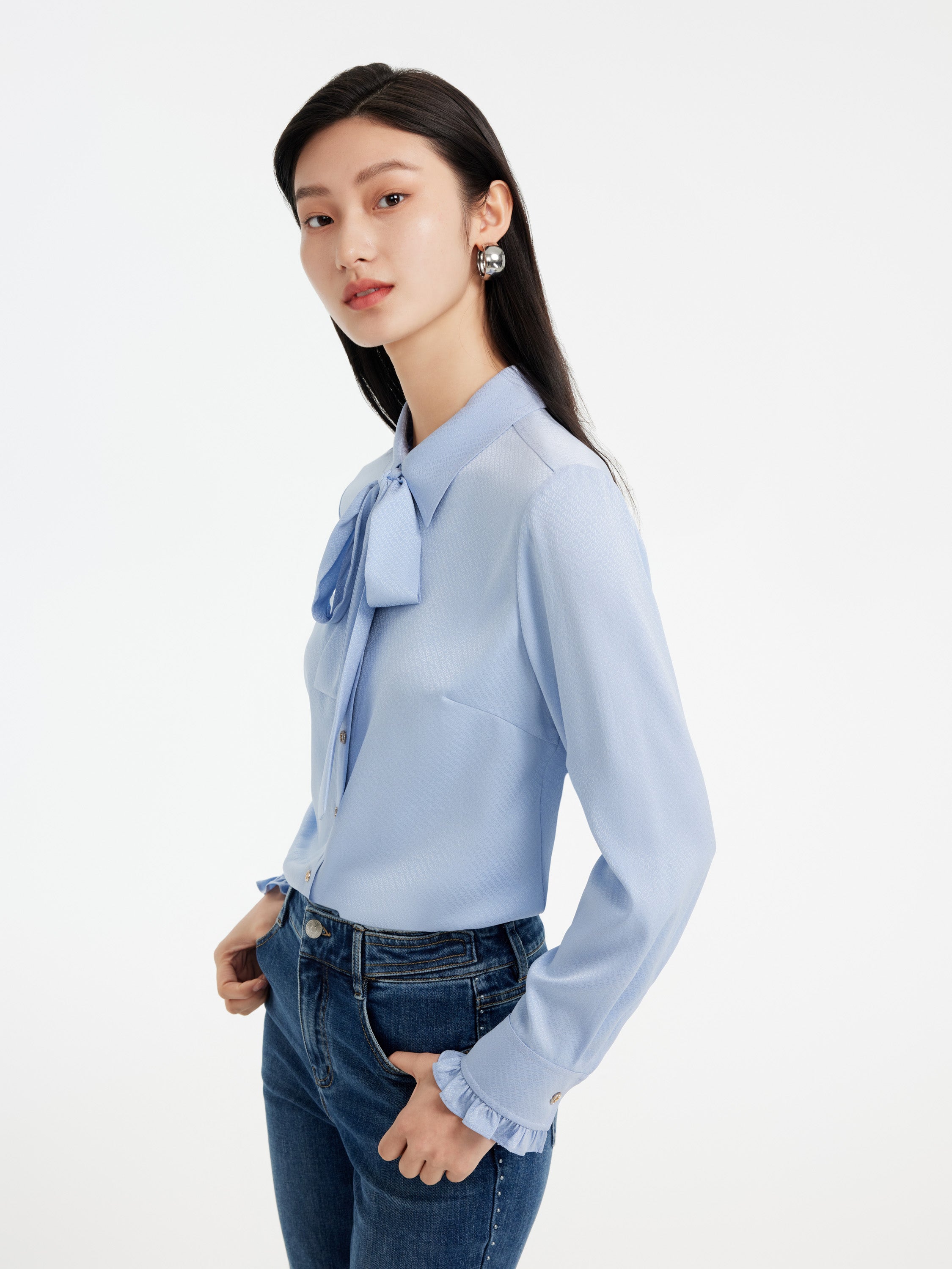 EP YAYING Mulberry Silk Shirt