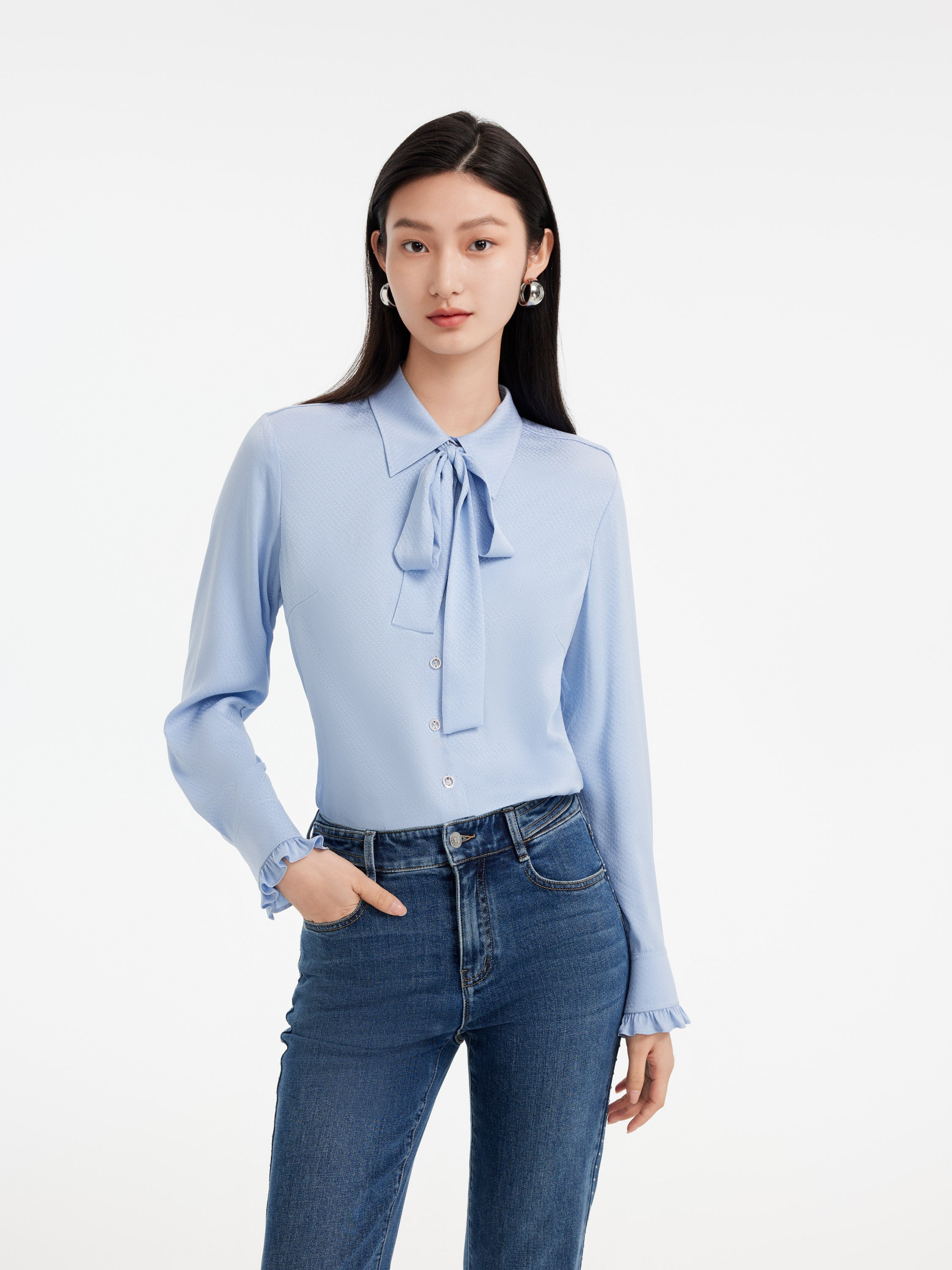 EP YAYING Mulberry Silk Shirt