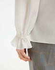 EP YAYING Silk White Shirt