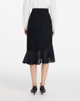 EP YAYING Elegant Fishtail Hem Midi Skirt