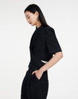EP YAYING Black Short Sleeve Top