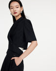 EP YAYING Black Short Sleeve Top