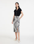 EP YAYING Signature Logo Print Skirt