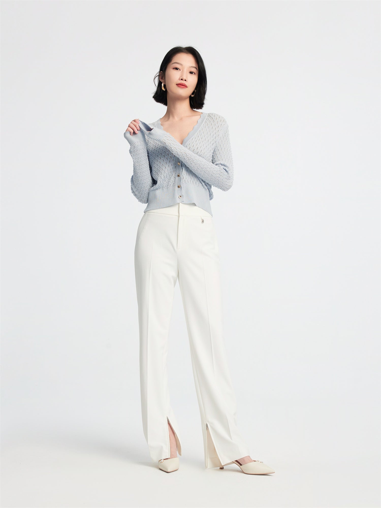 EP YAYING Straight Leg Pants