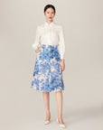 YAYING Blue Printed Dress