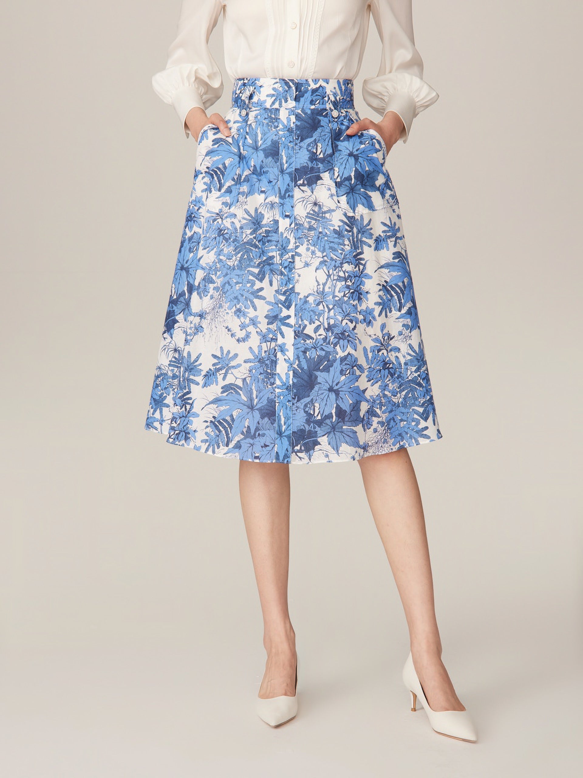 YAYING Blue Printed Dress