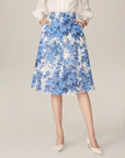 YAYING Blue Printed Dress