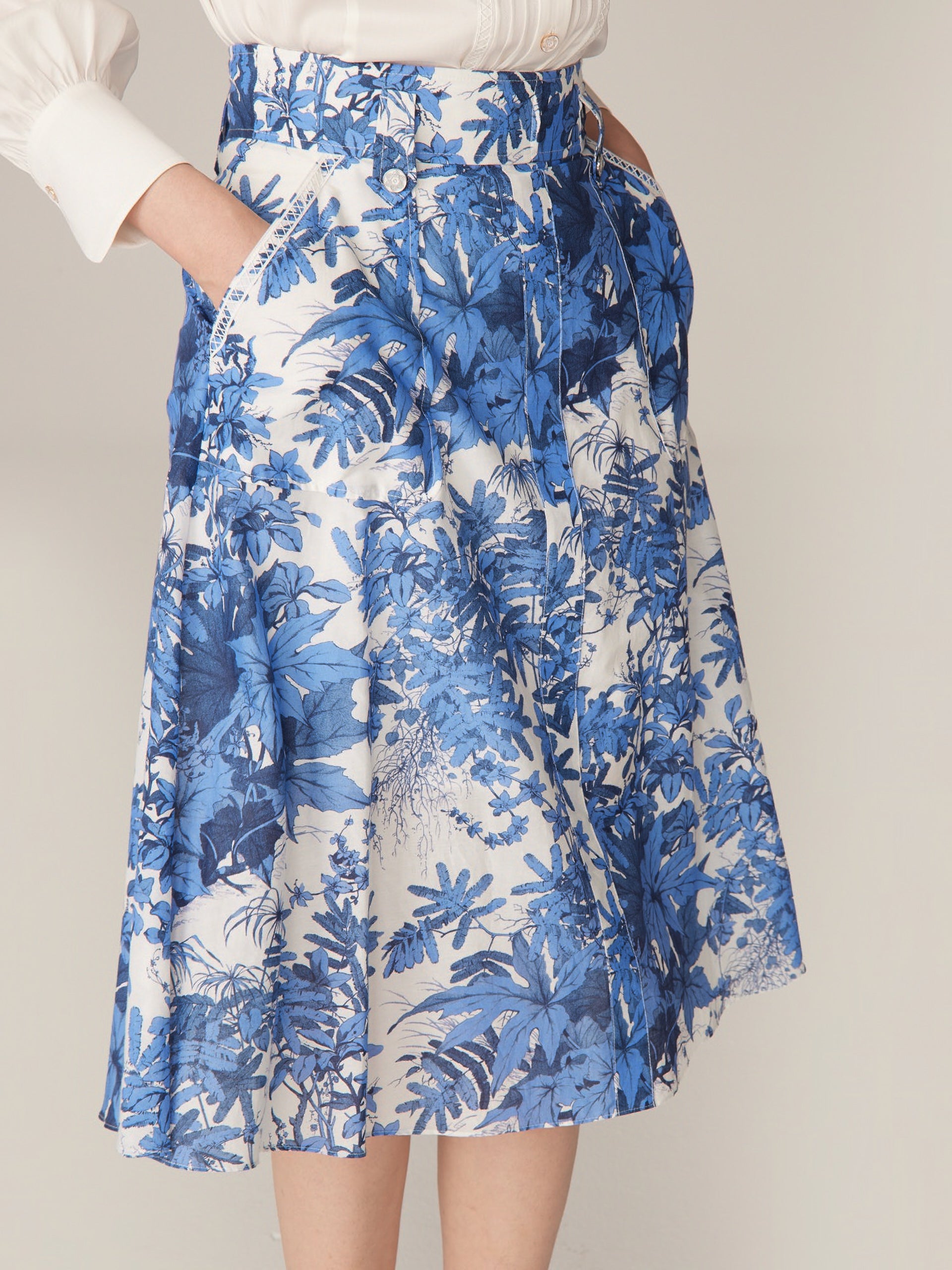 YAYING Blue Printed Dress