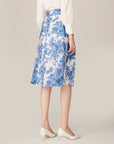 YAYING Blue Printed Dress