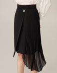 YAYING Black Midi Skirt