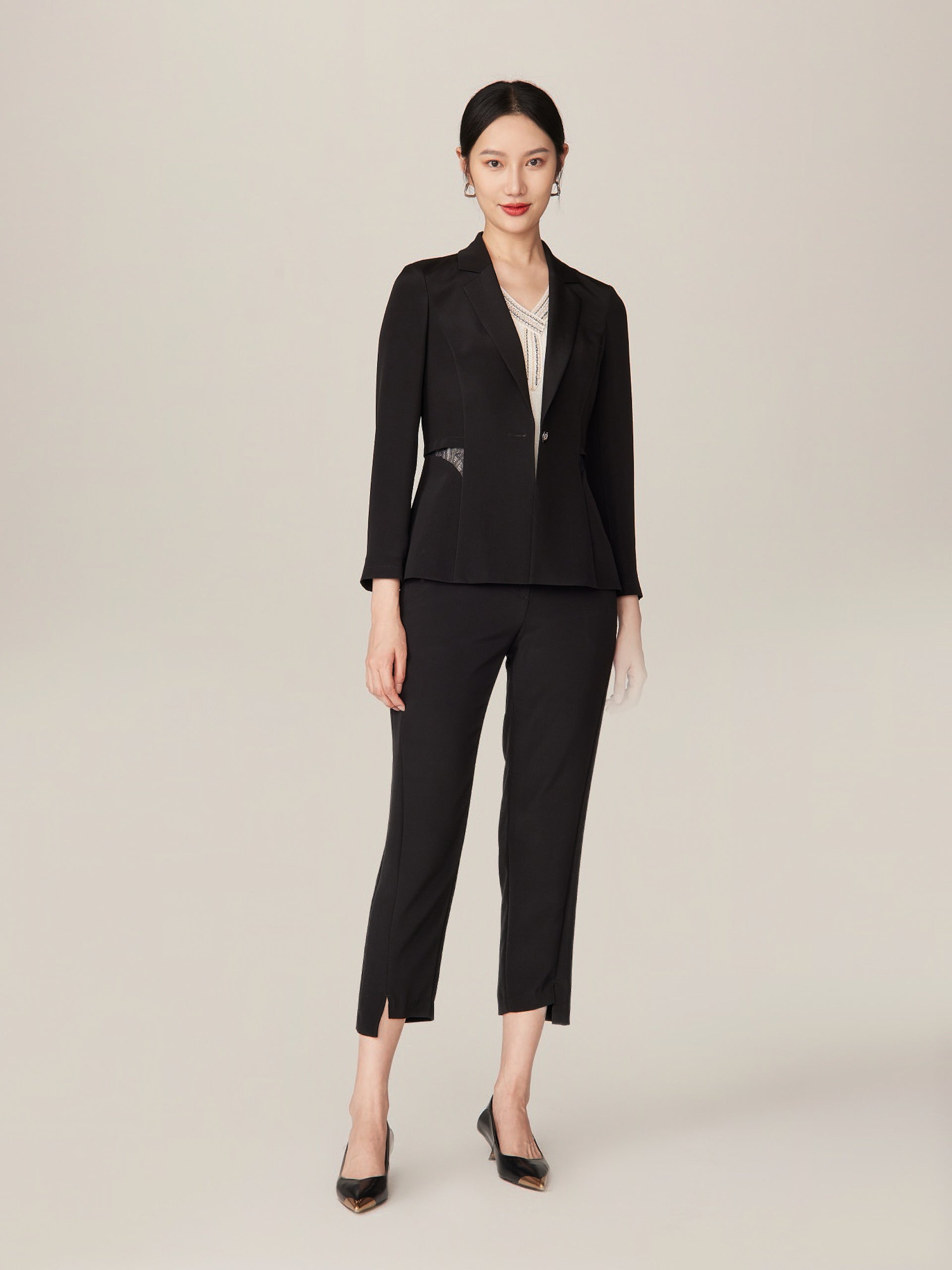 EP YAYING Black Blazer