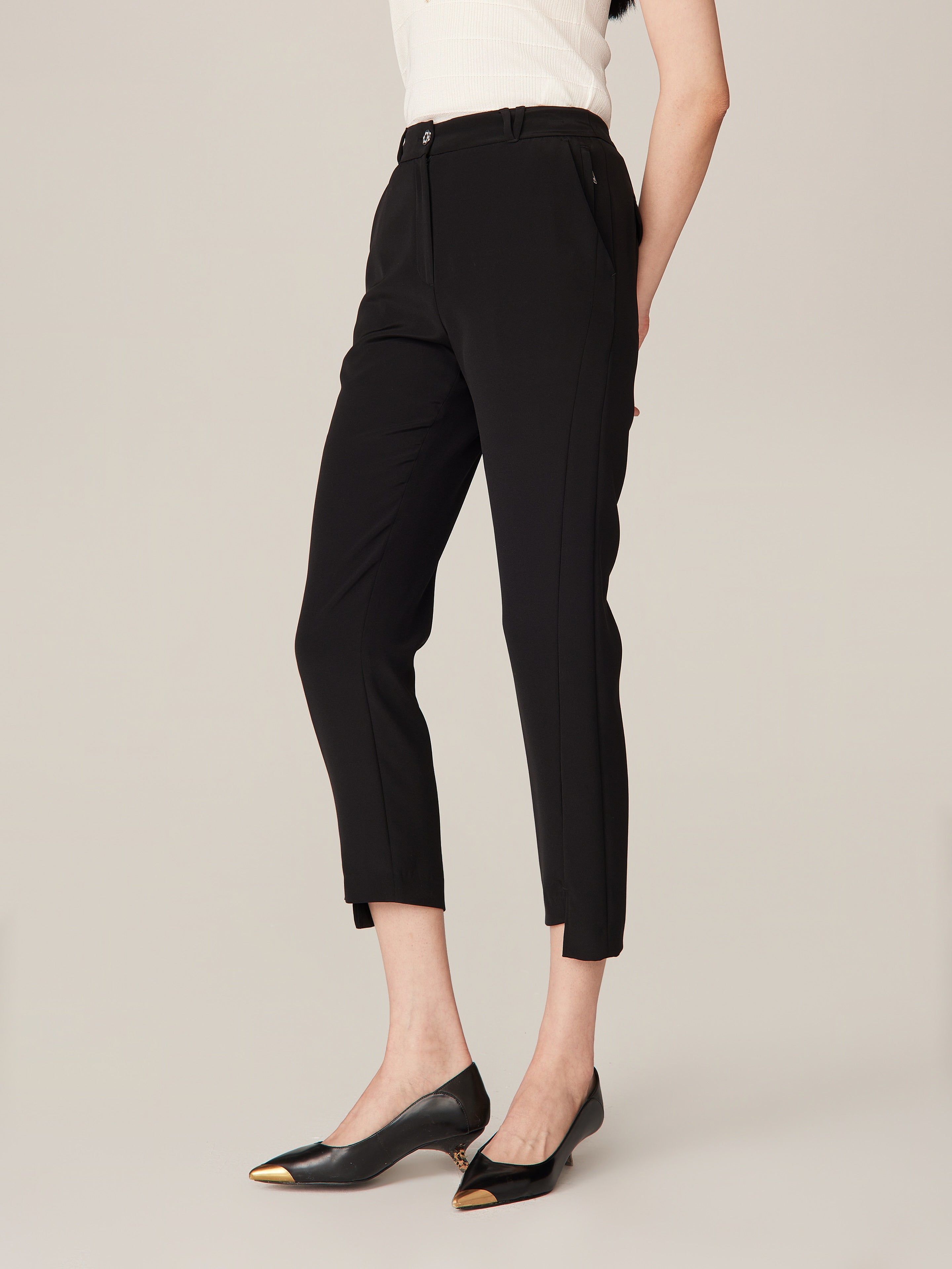 YAYING Black Straight Leg Pants