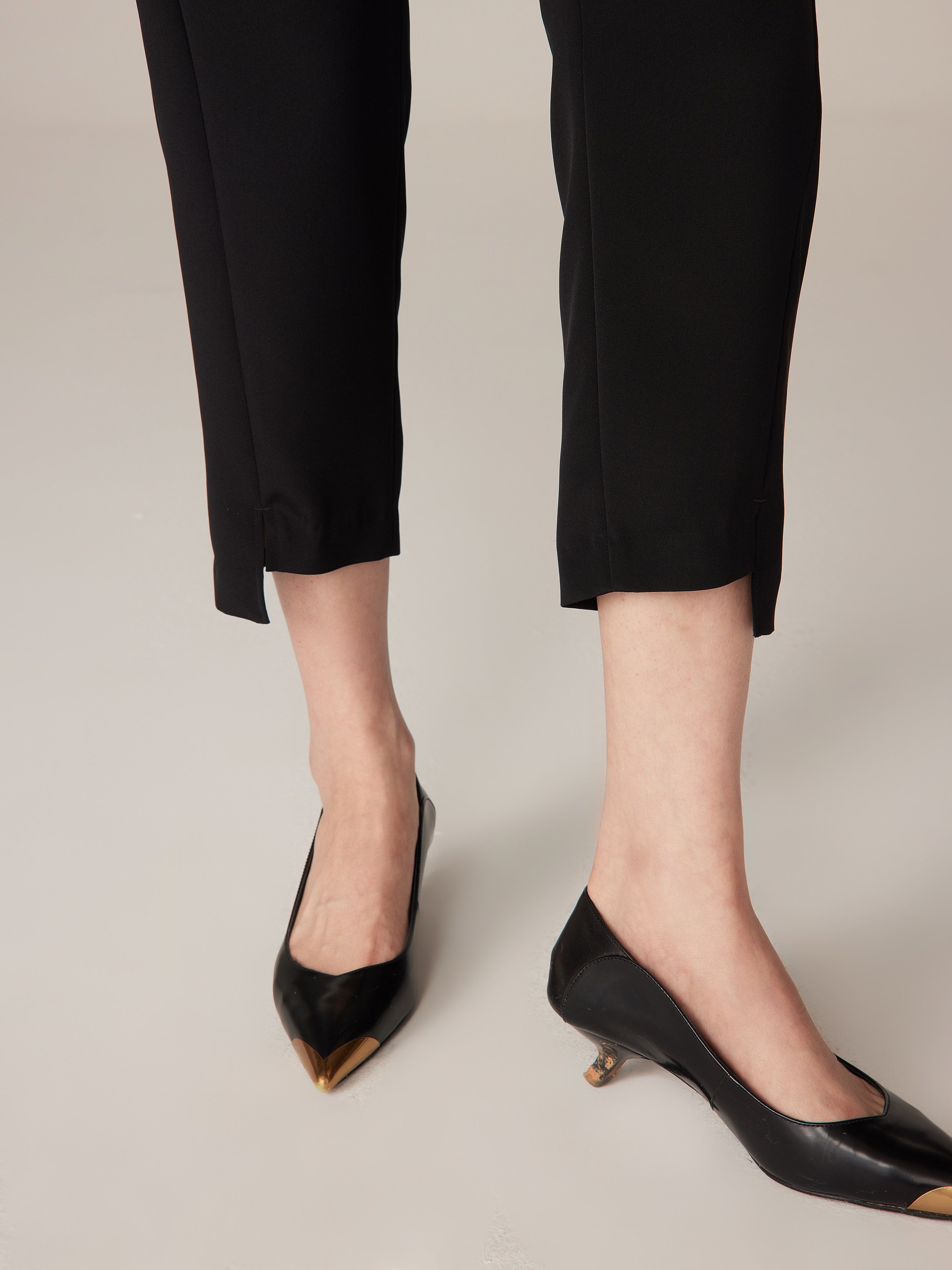 YAYING Black Straight Leg Pants