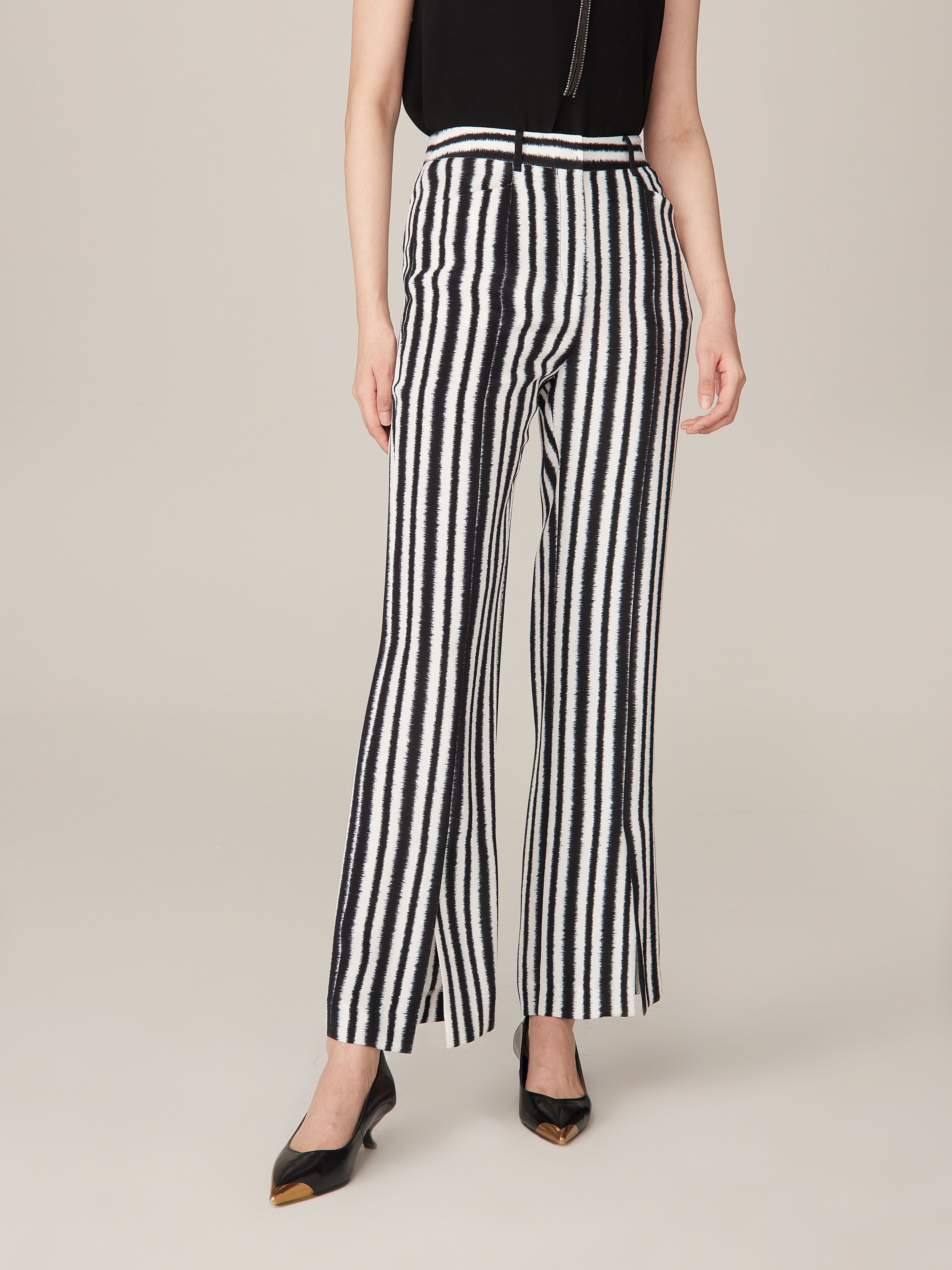 YAYING Striped Wide Leg Pants