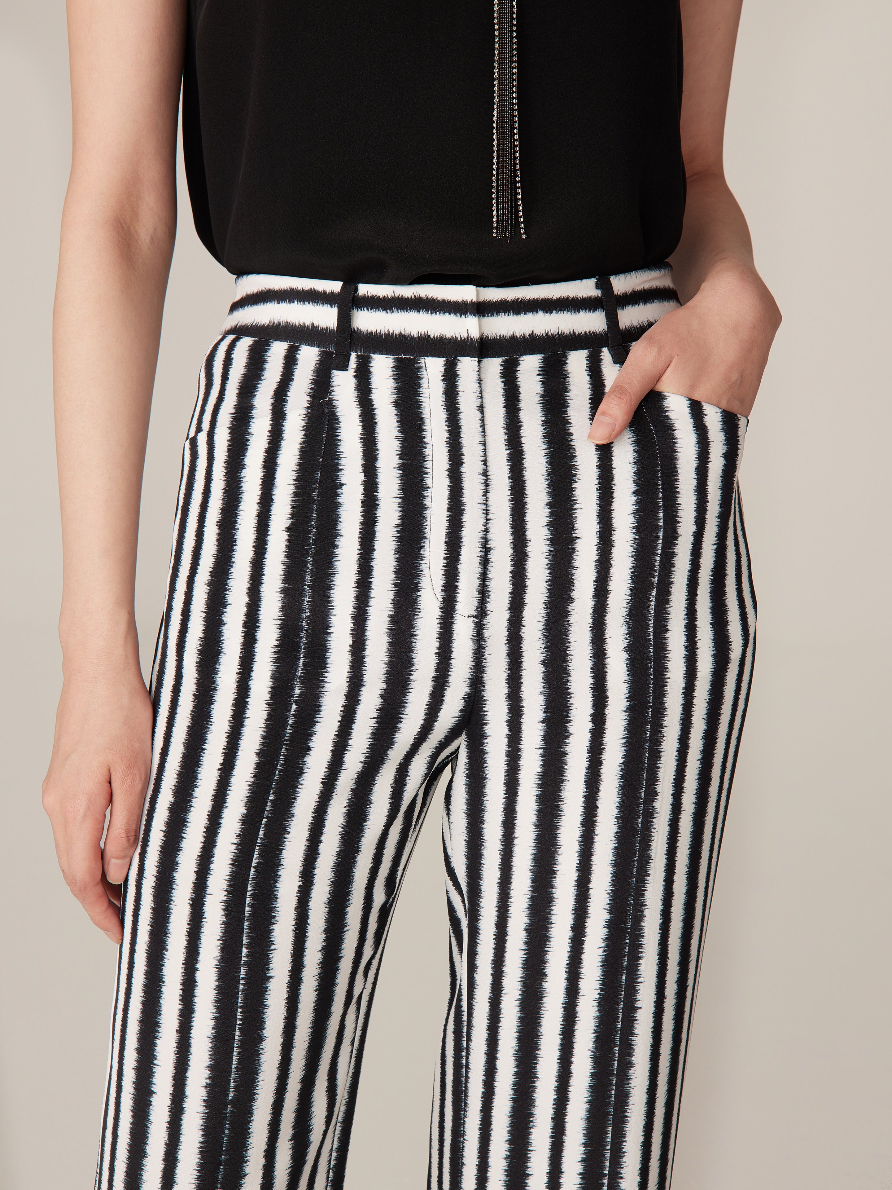 YAYING Striped Wide Leg Pants