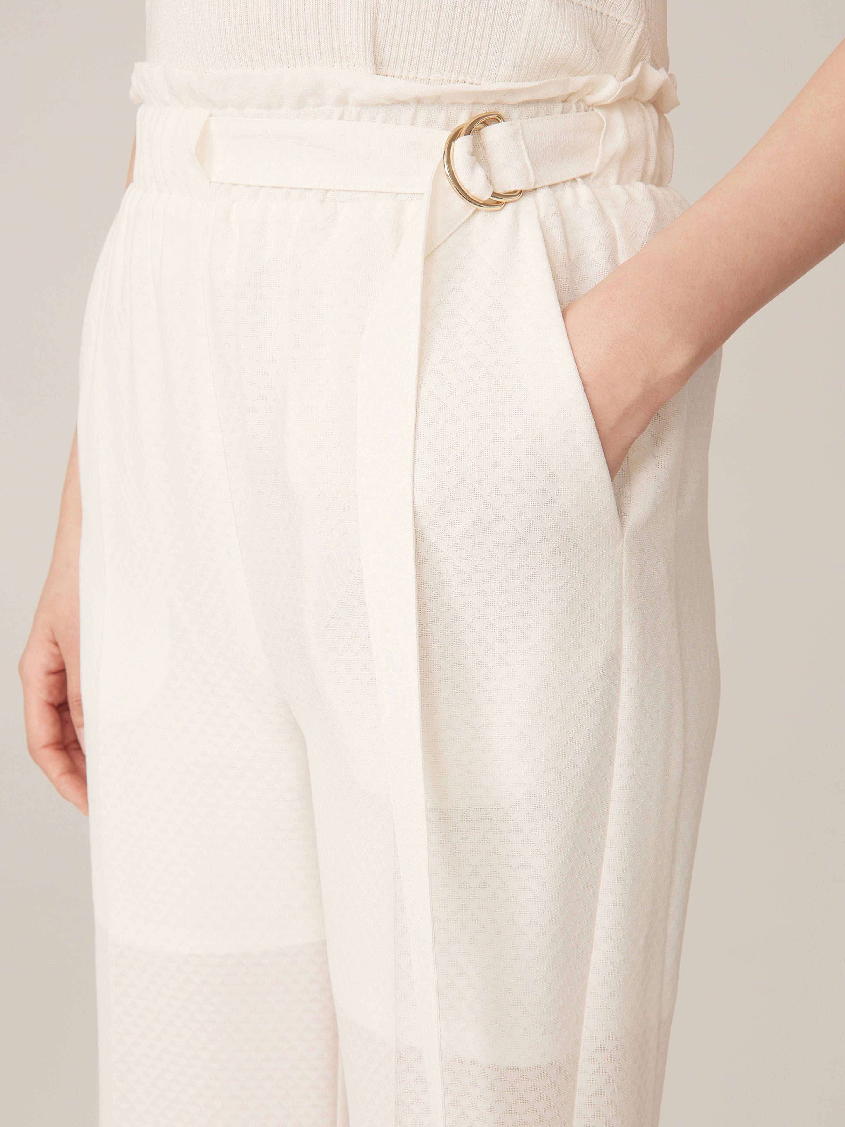 YAYING White Wide Leg Pants