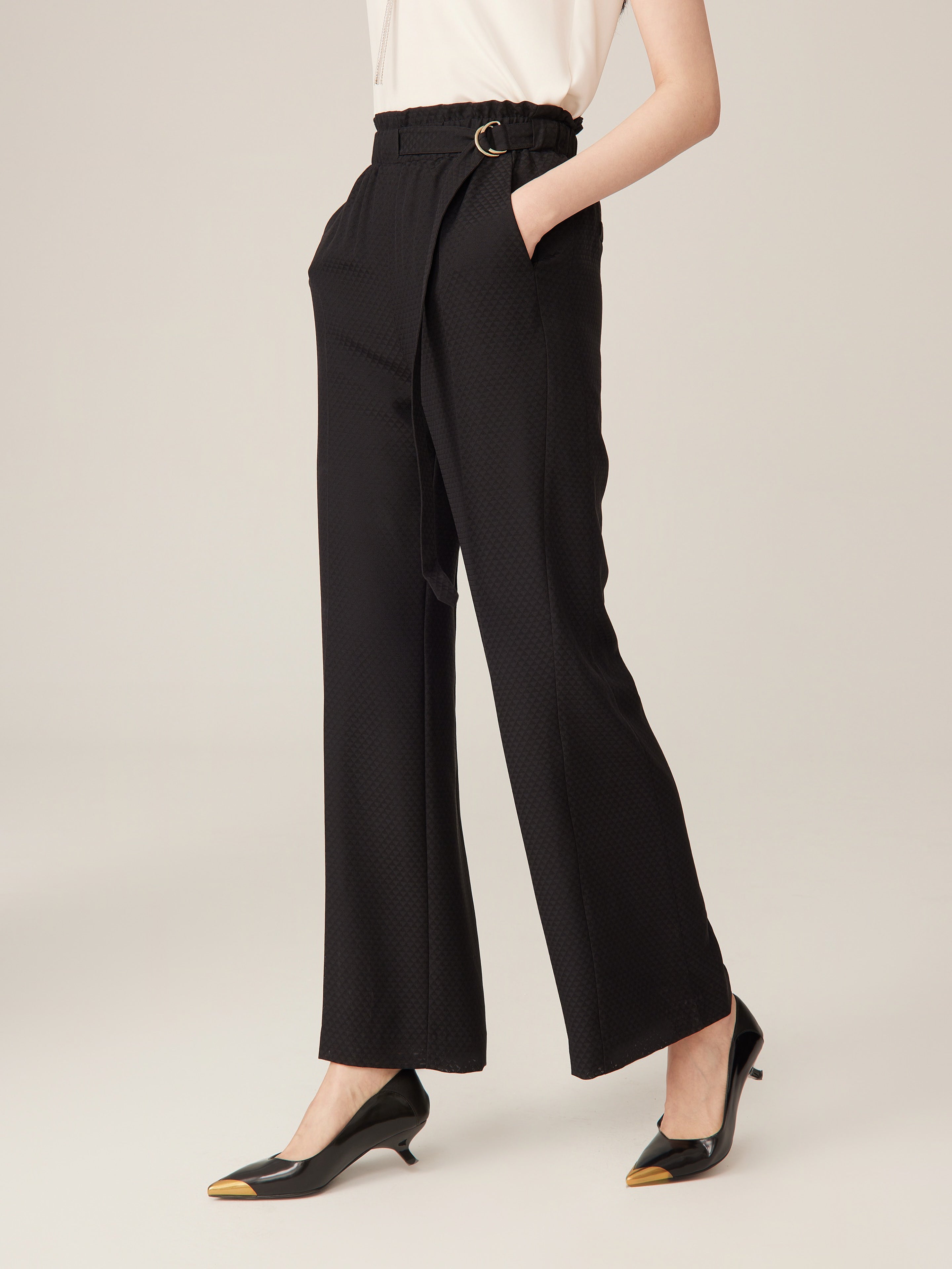 YAYING Black Straight Leg Pants