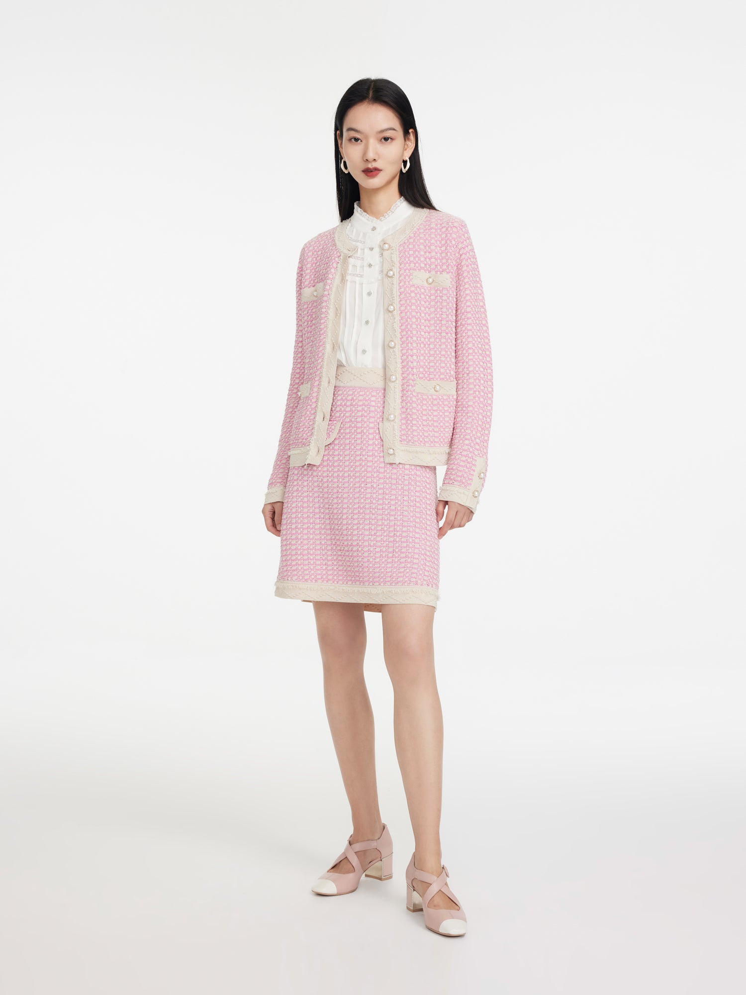 EP YAYING Round Neck Knitted Sweater