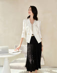 YAYING Eyelash Lace Mini Skirt