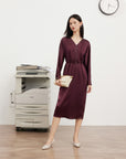 EP YAYING v neck high waist dress EGIAT4632AL