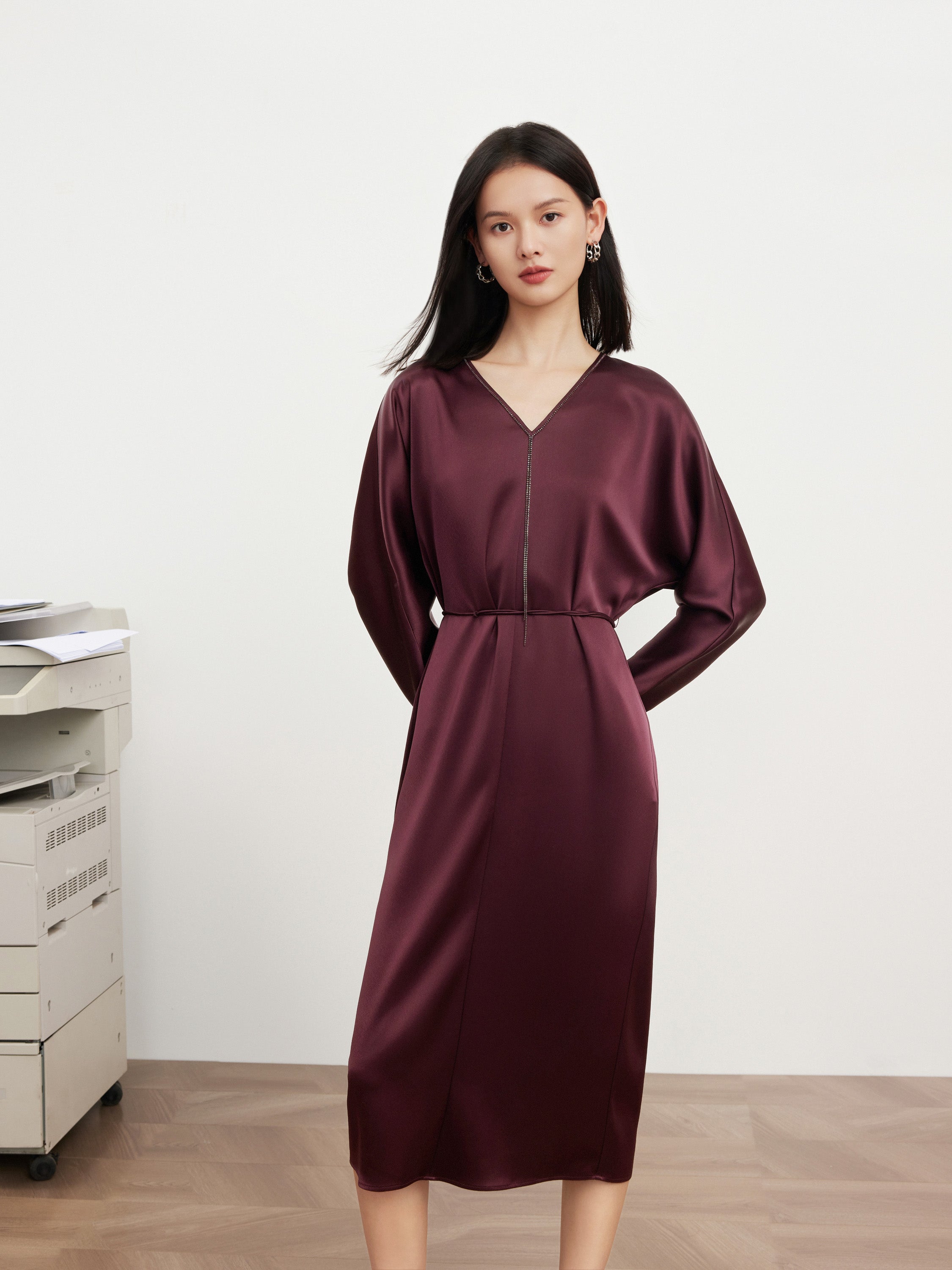 EP YAYING v neck high waist dress EGIAT4632AL