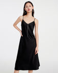 EP YAYING BLACK SLIP DRESS