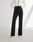 EP YAYING Black Straight Leg Pants