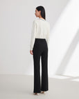 EP YAYING Black Straight Leg Pants