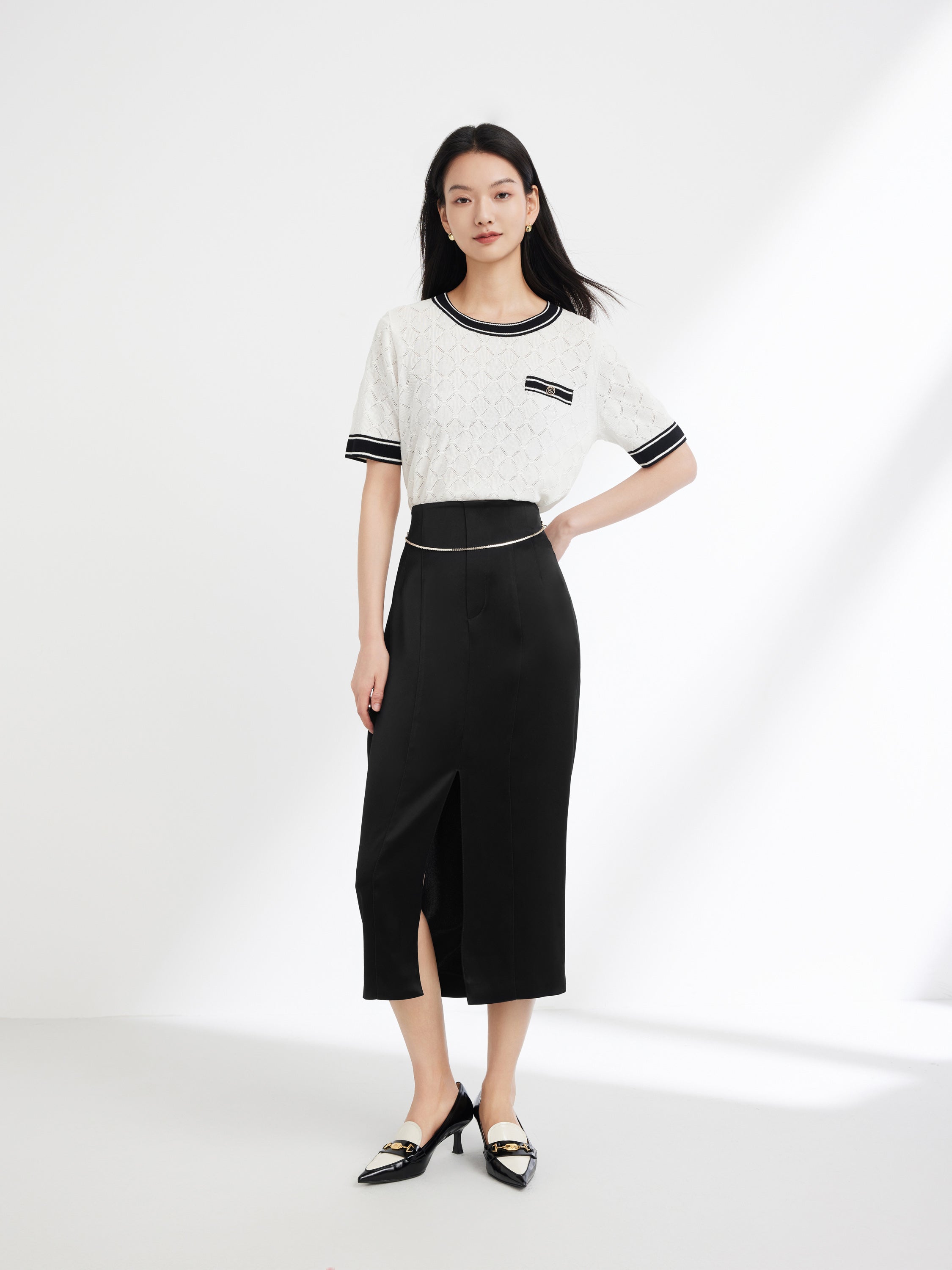 EP YAYIING triacetic acid Midi Skirt