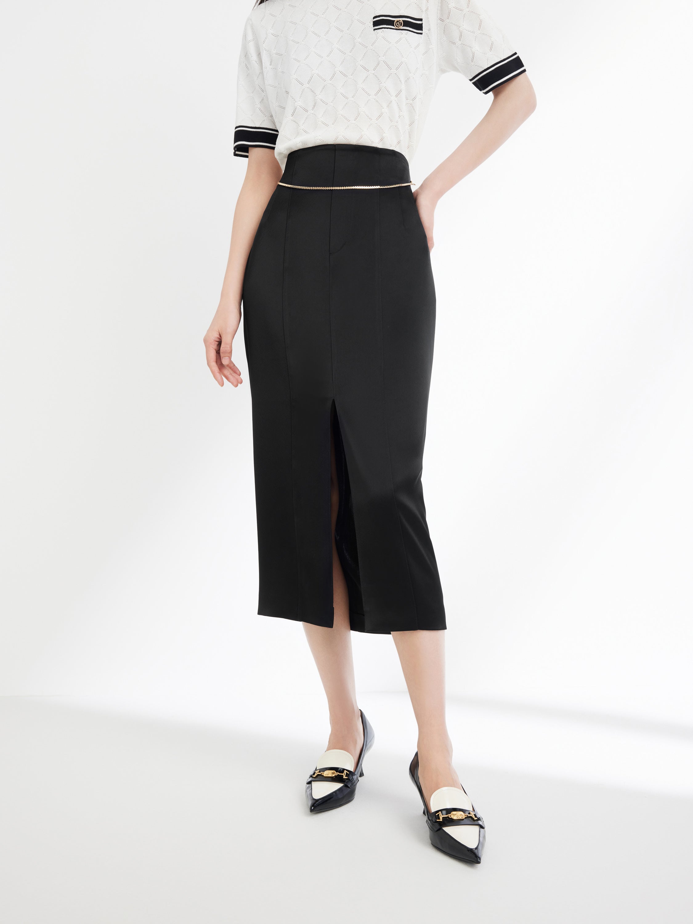 EP YAYIING triacetic acid Midi Skirt