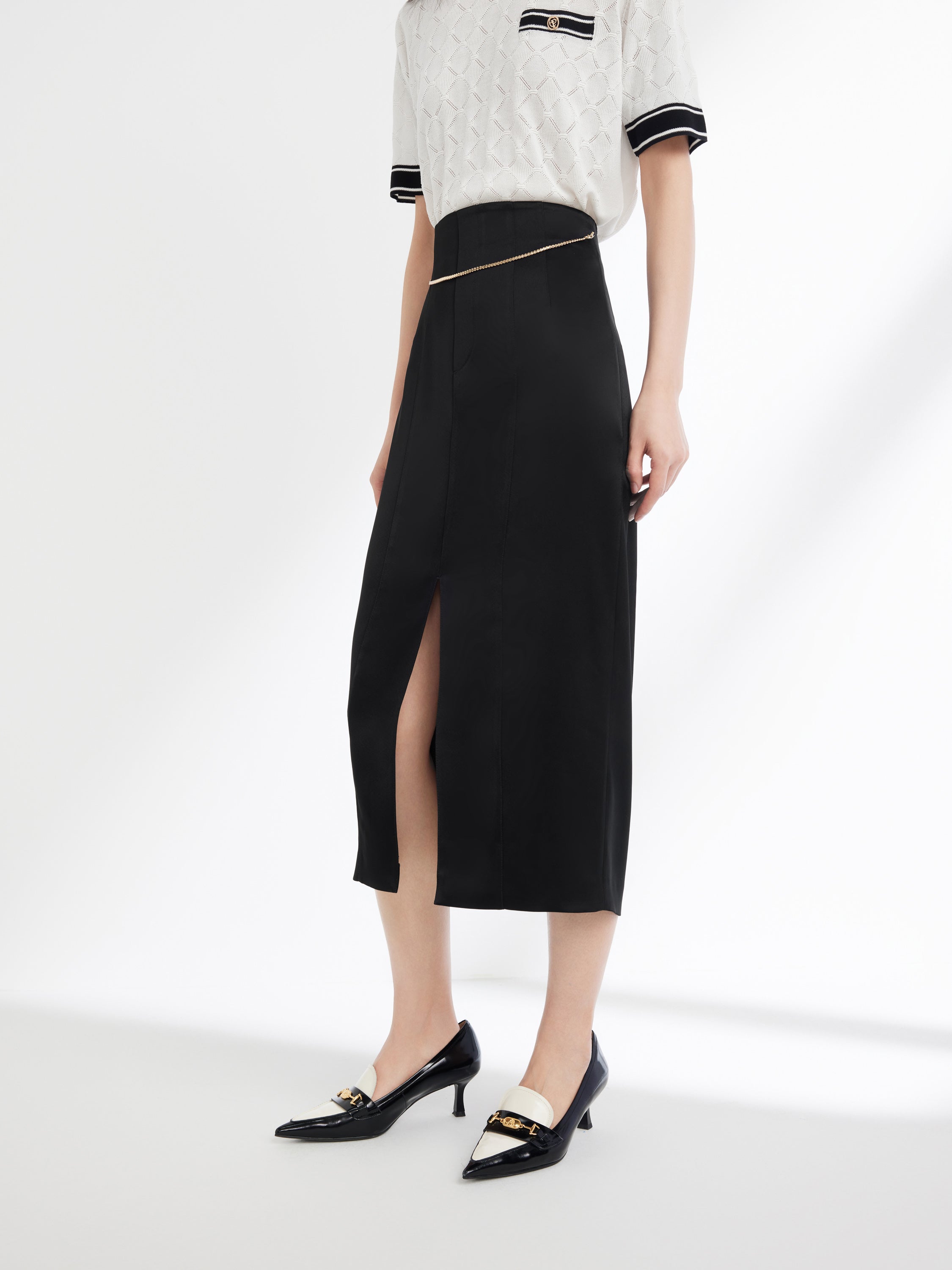 EP YAYIING triacetic acid Midi Skirt
