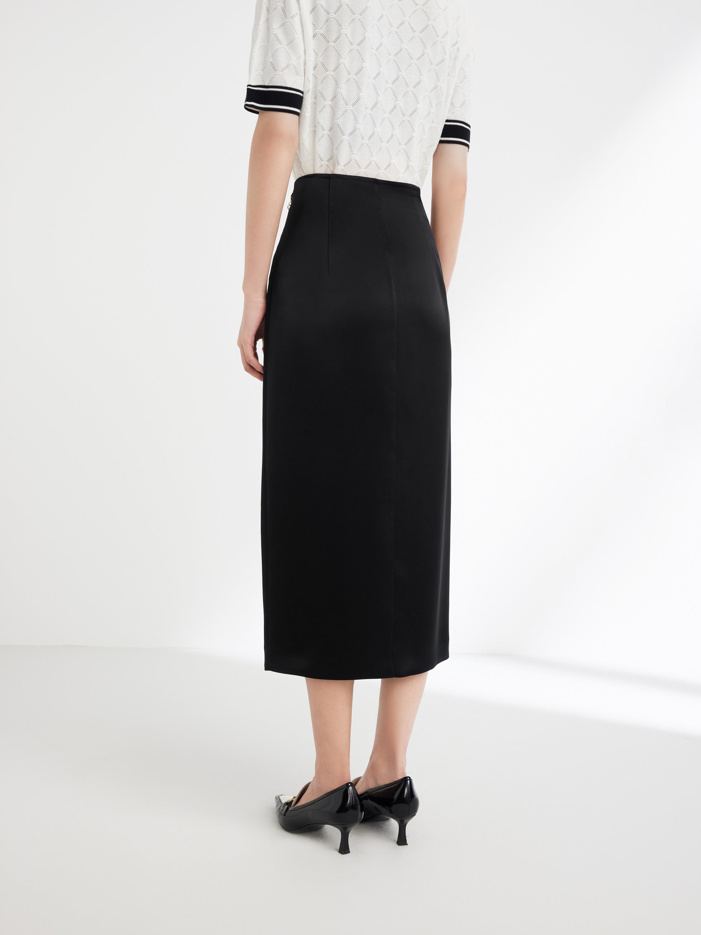 EP YAYIING triacetic acid Midi Skirt