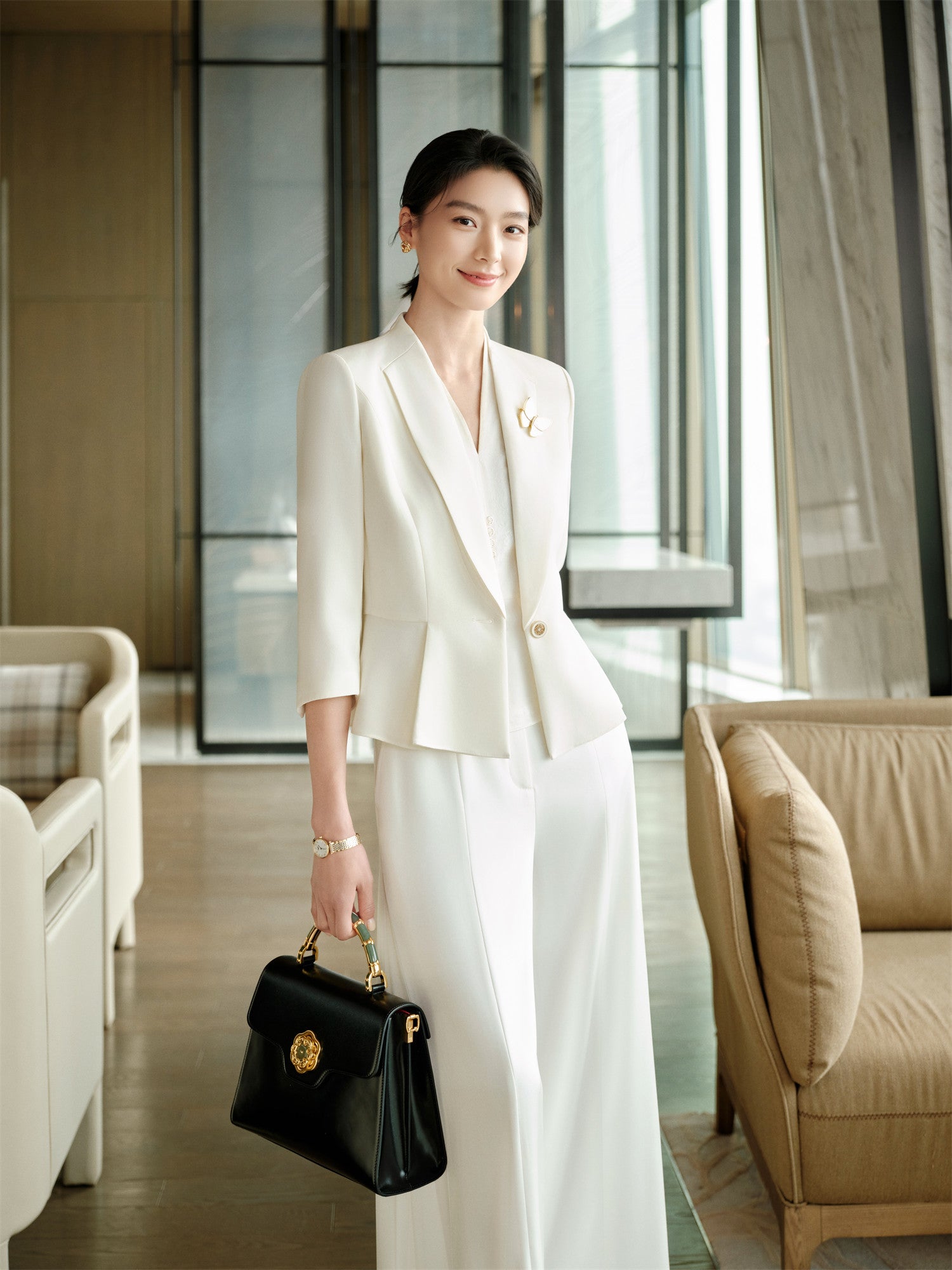 YAYING Heavyweight Silk Suit EPKES1108AW