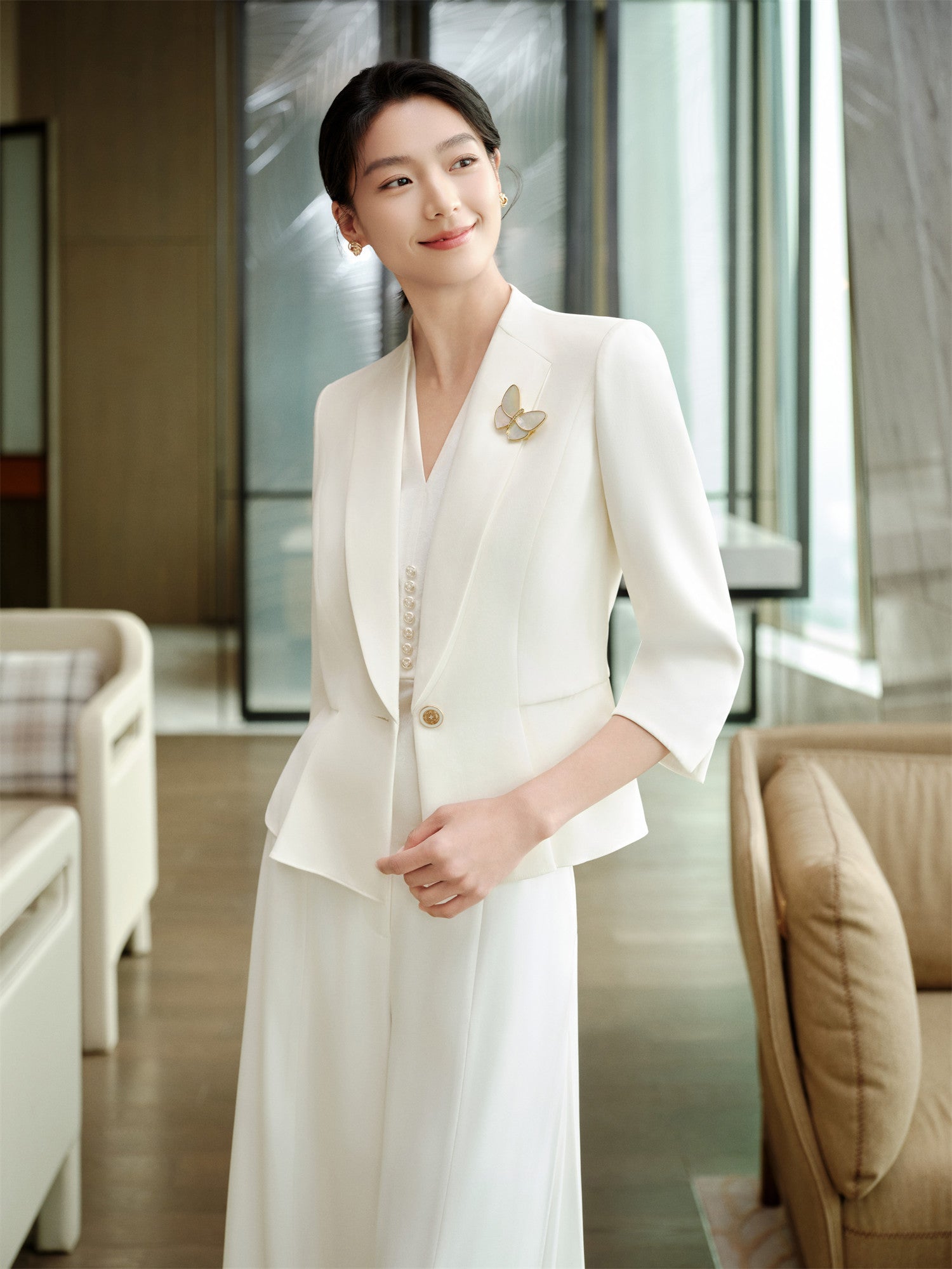 YAYING Heavyweight Silk Suit EPKES1108AW