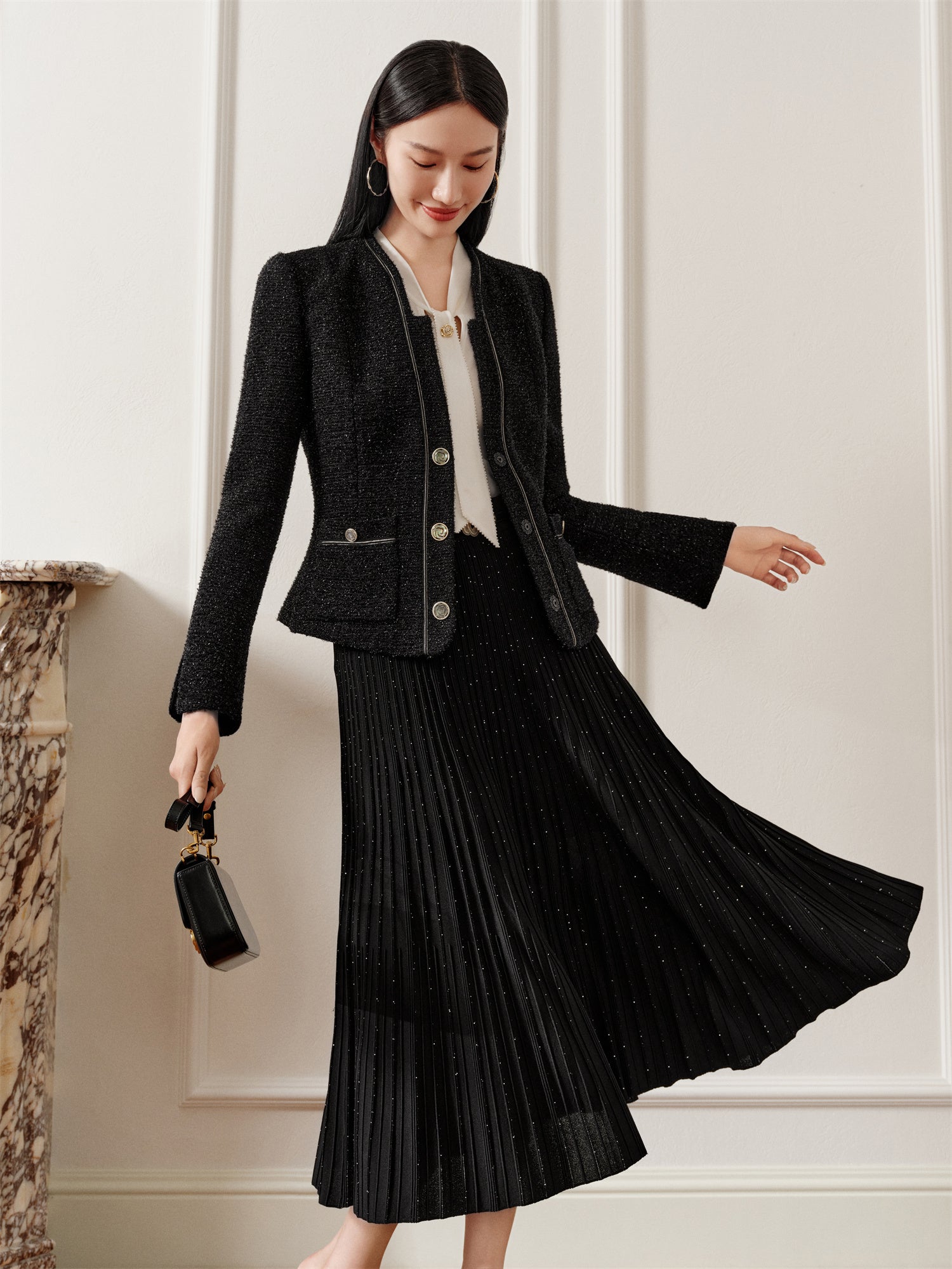 YAYING Wool New Chinese Style Coat