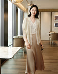 YAYING Mulberry Silk Knit Cardigan EPKES9106AJ