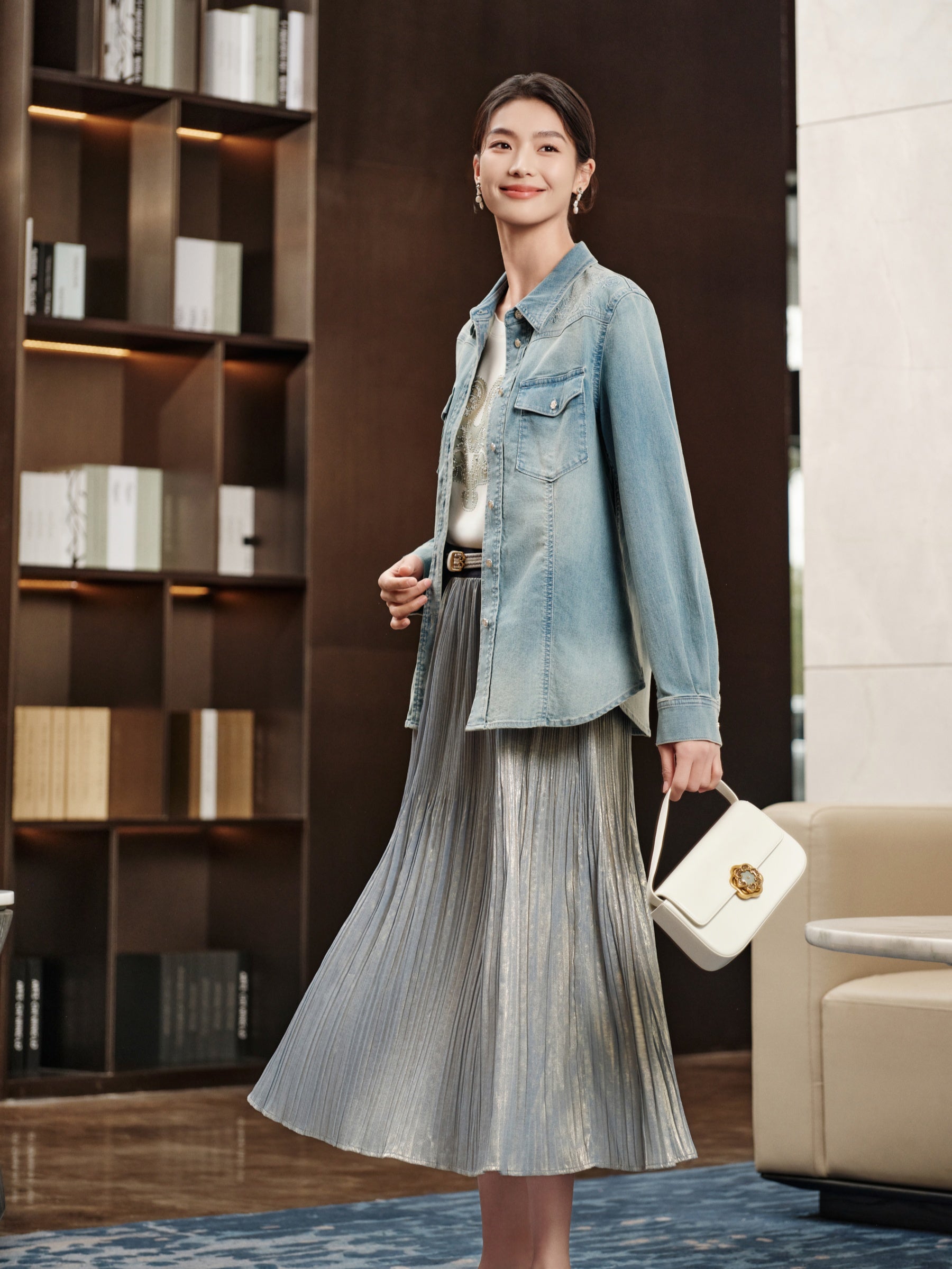 YAYING Lightweight Denim Shirt