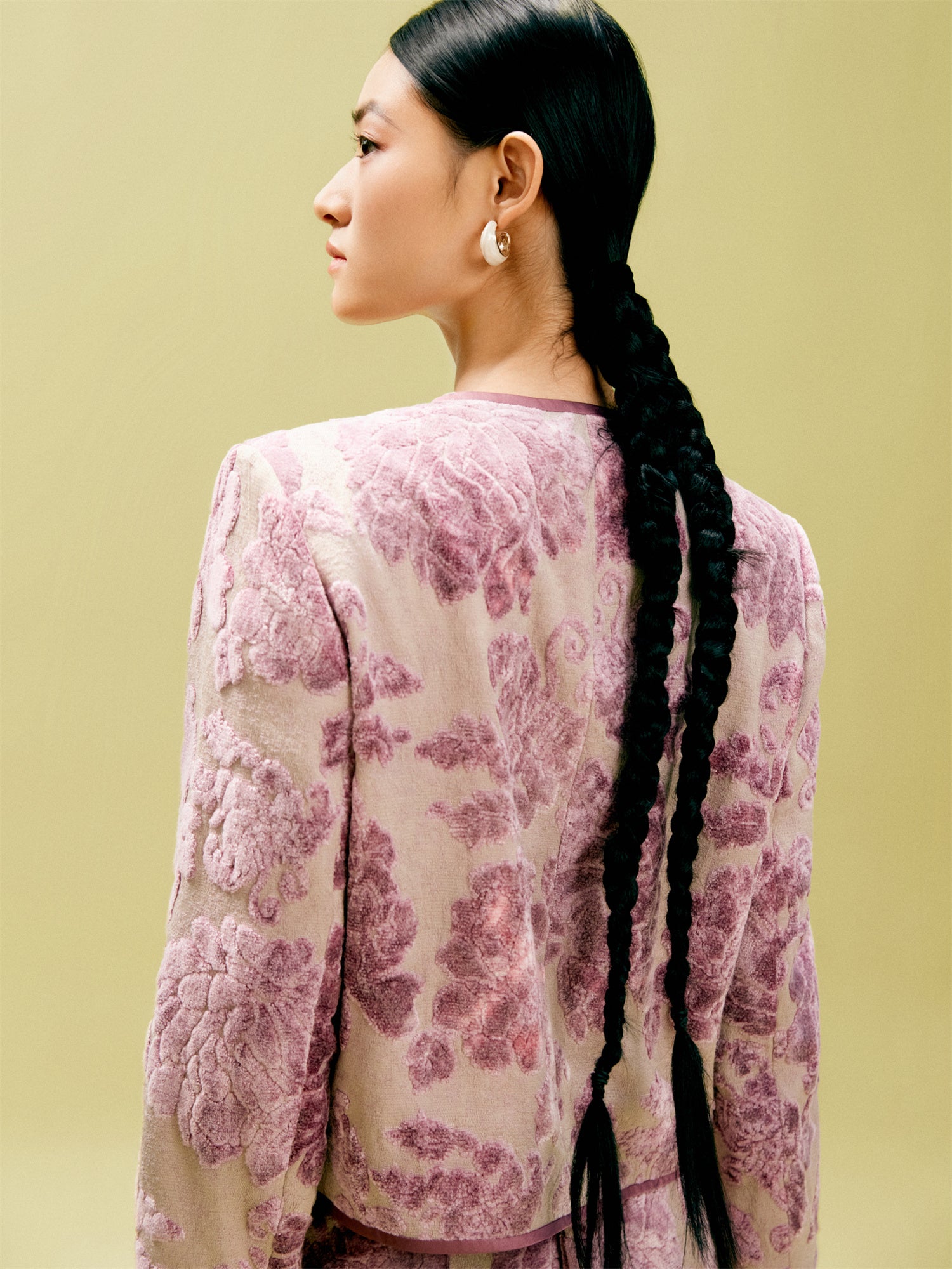 EP YAYING Velvet Peony Jacket