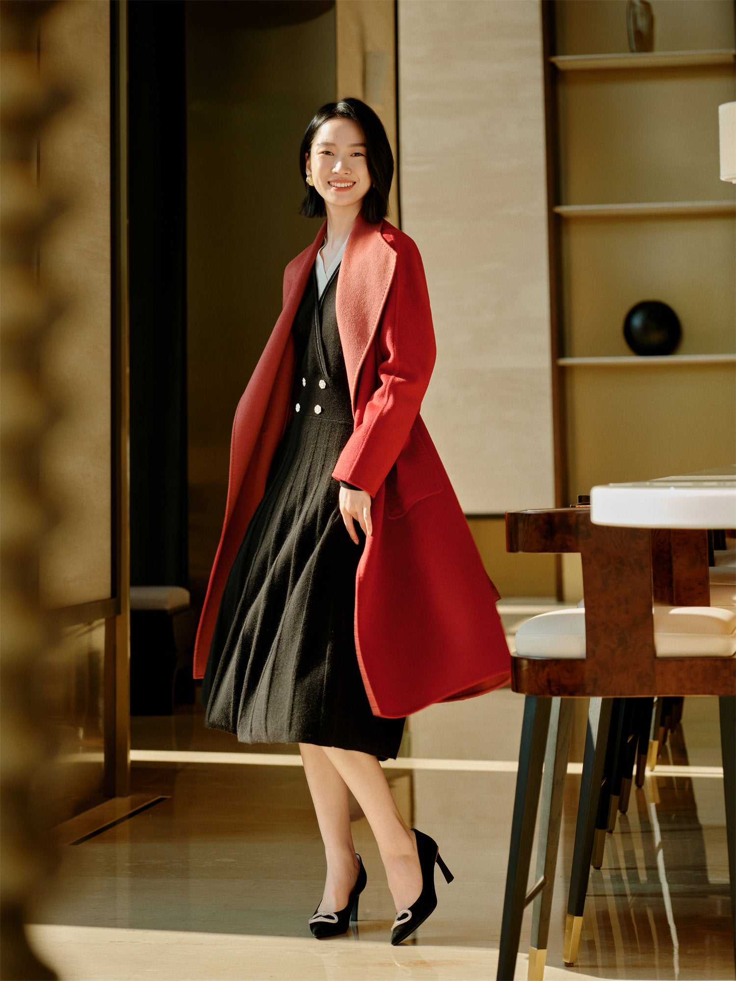 YAYING Wool Cashmere Dress