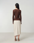 EP YAYING V-Neck Slim-Fit Slimming Top